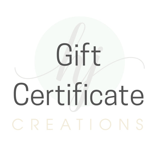 HJ Creations Gift Certificate