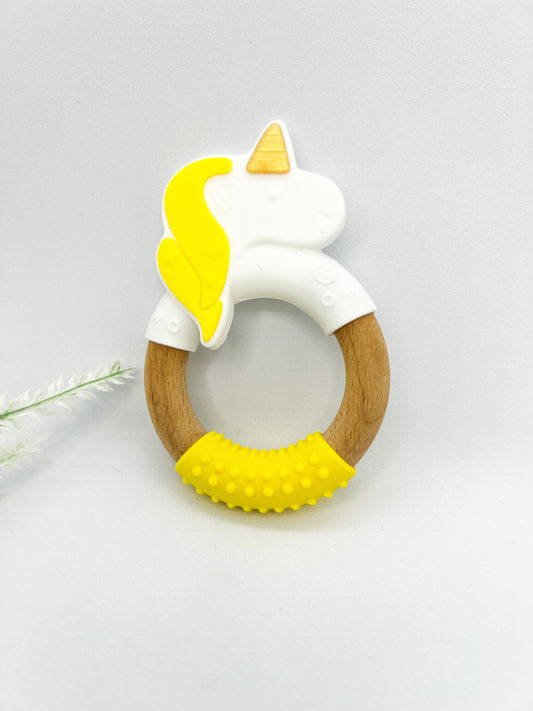 Unicorn Teething Ring Toy